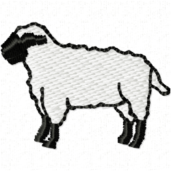 Sheep Embroidery Design 8